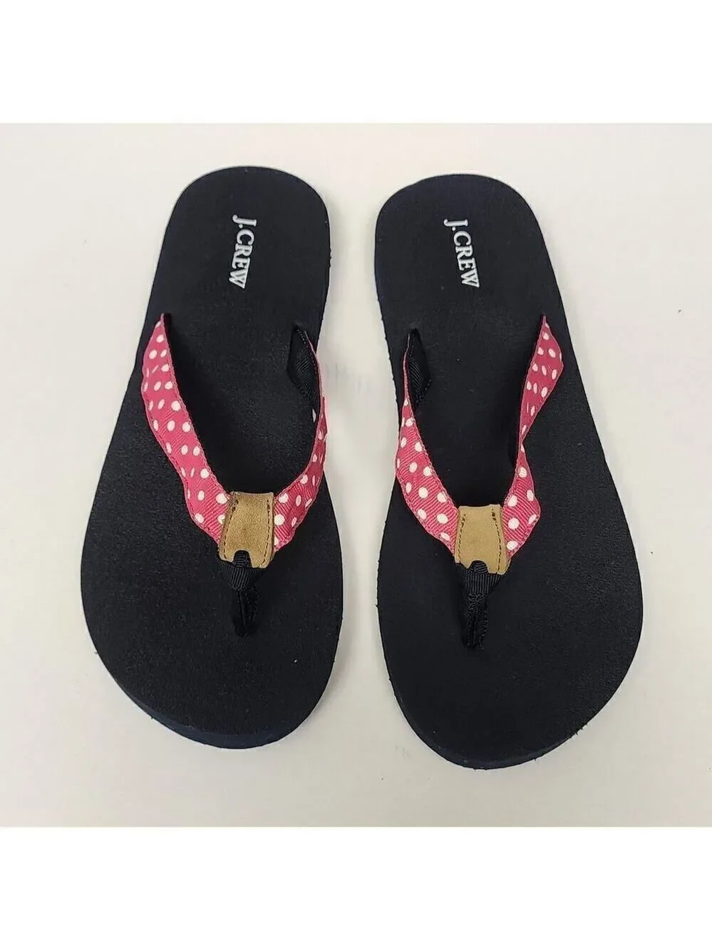 J.Crew Polka-Dots Flip-Flop Thong Sandal Shoes Size US 5